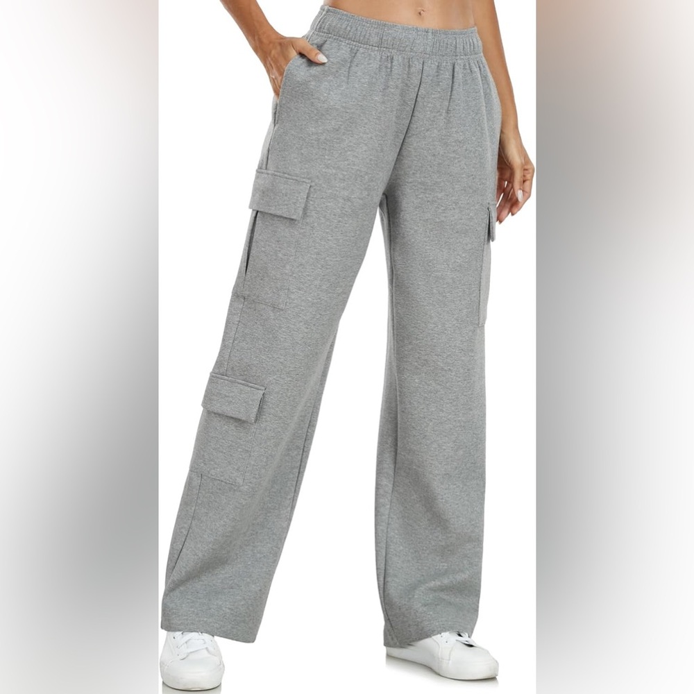 Grey Woman's Cargo Joggers